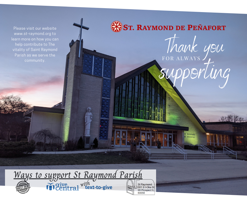 Thank you for supporting the parish.