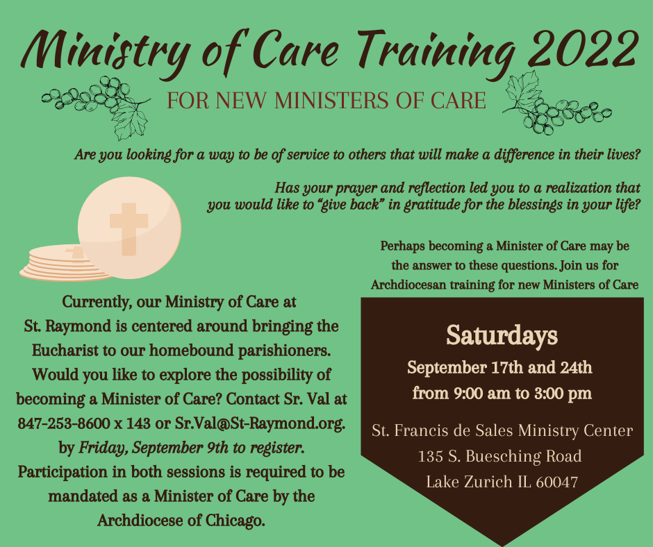 Ministry of care training 2022