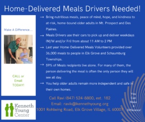 Can you help deliver meals with the Kenneth Young Center