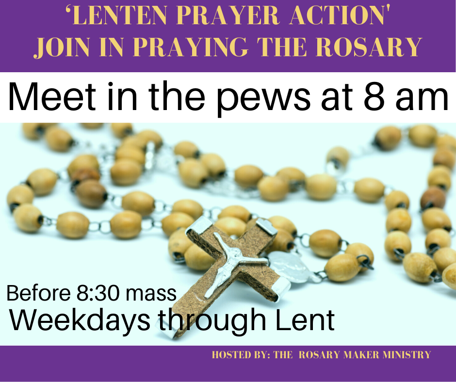 Rosary Makers pray the rosary