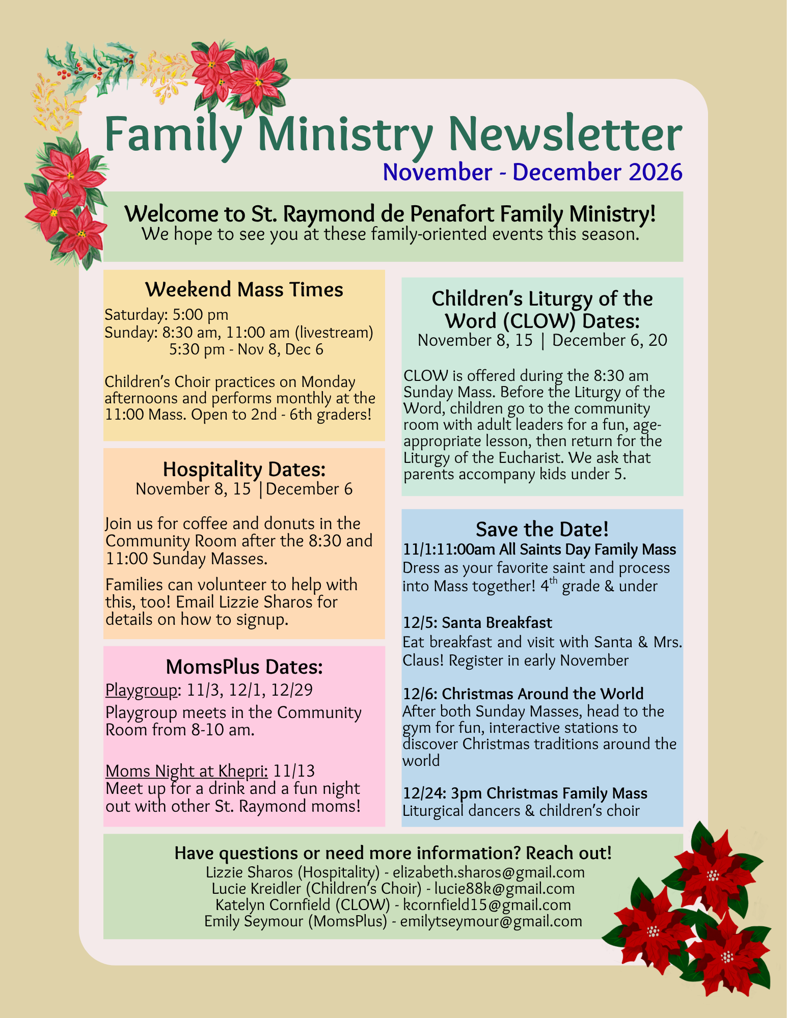 Family Ministry Newsletter Family Ministry Newsletter