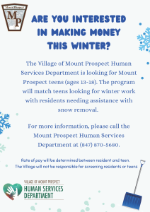 Teen Snow Removal Program