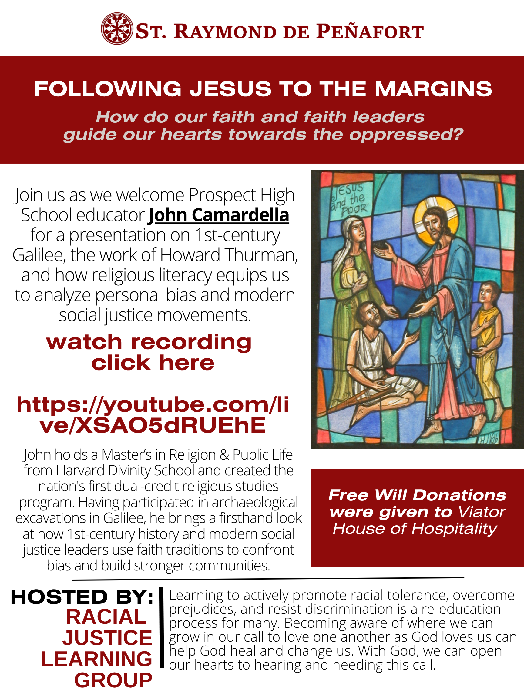 John Camardella hosted by Racial Justice Learning Group John Camardella hosted by Racial Justice Learning Group